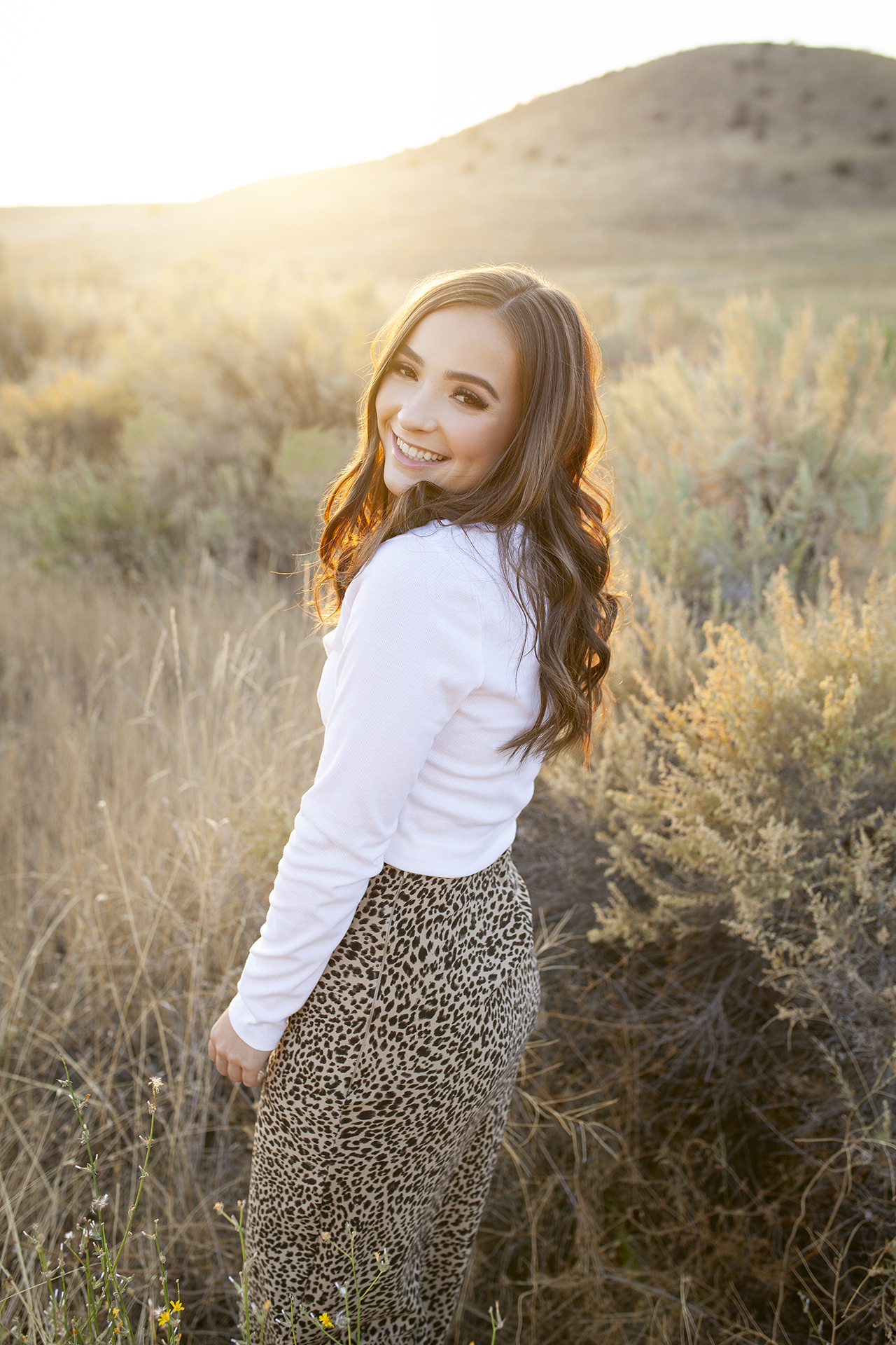 Nampa High Senior Photography in the foothills of boise, Idaho